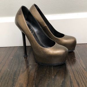 YSL gold platforms